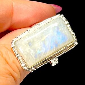 💖Elegant Sterling Silver Moonstone Ring